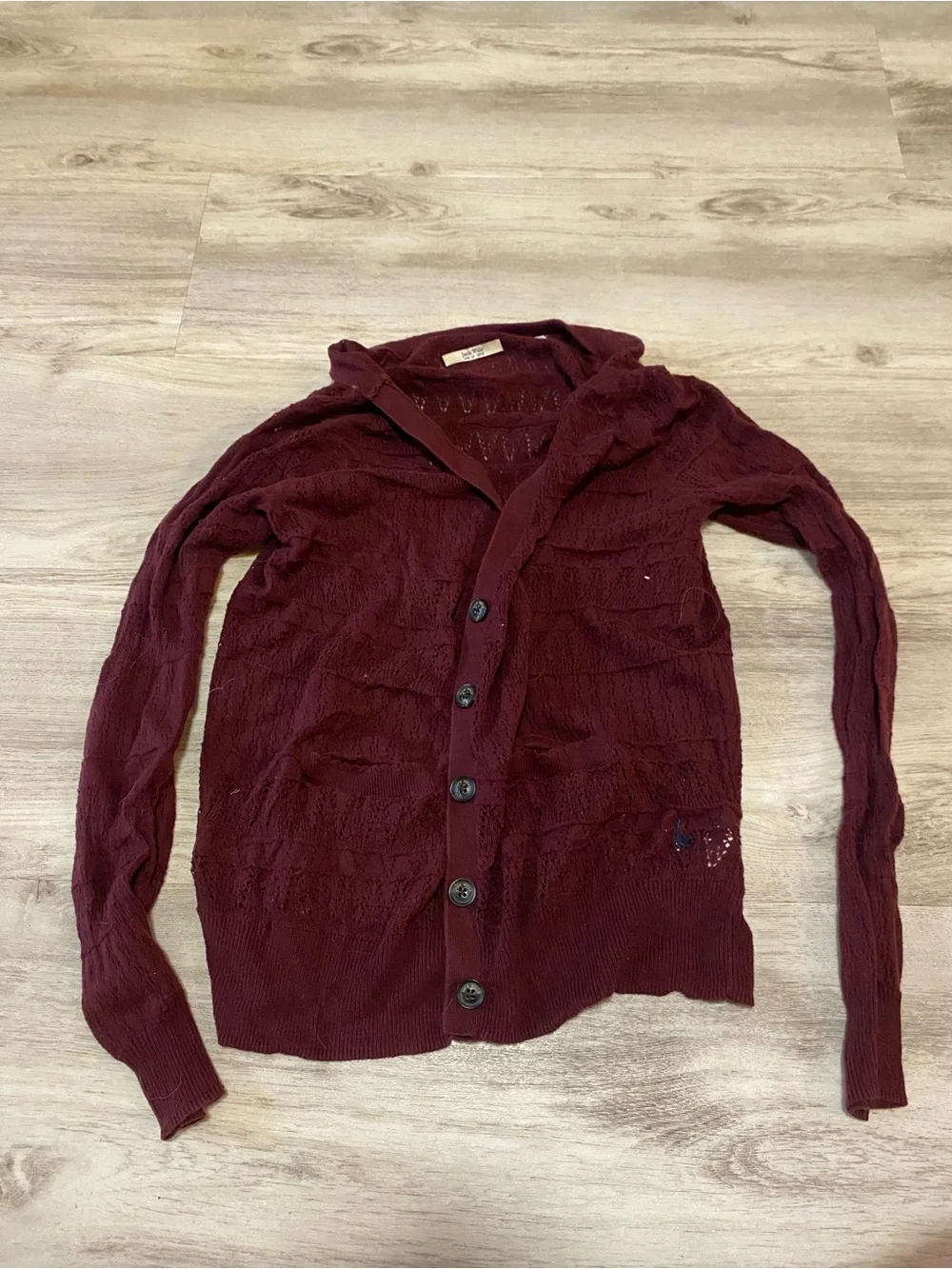Burgundy Jack Wills Cardigan